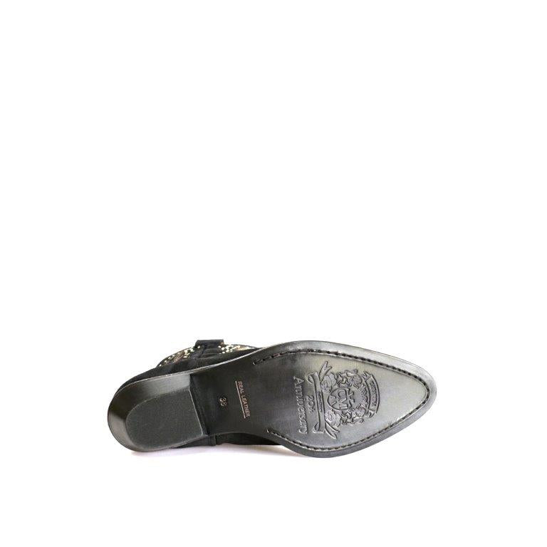 ABA 24 SUEDE BLACK WITH STUDS