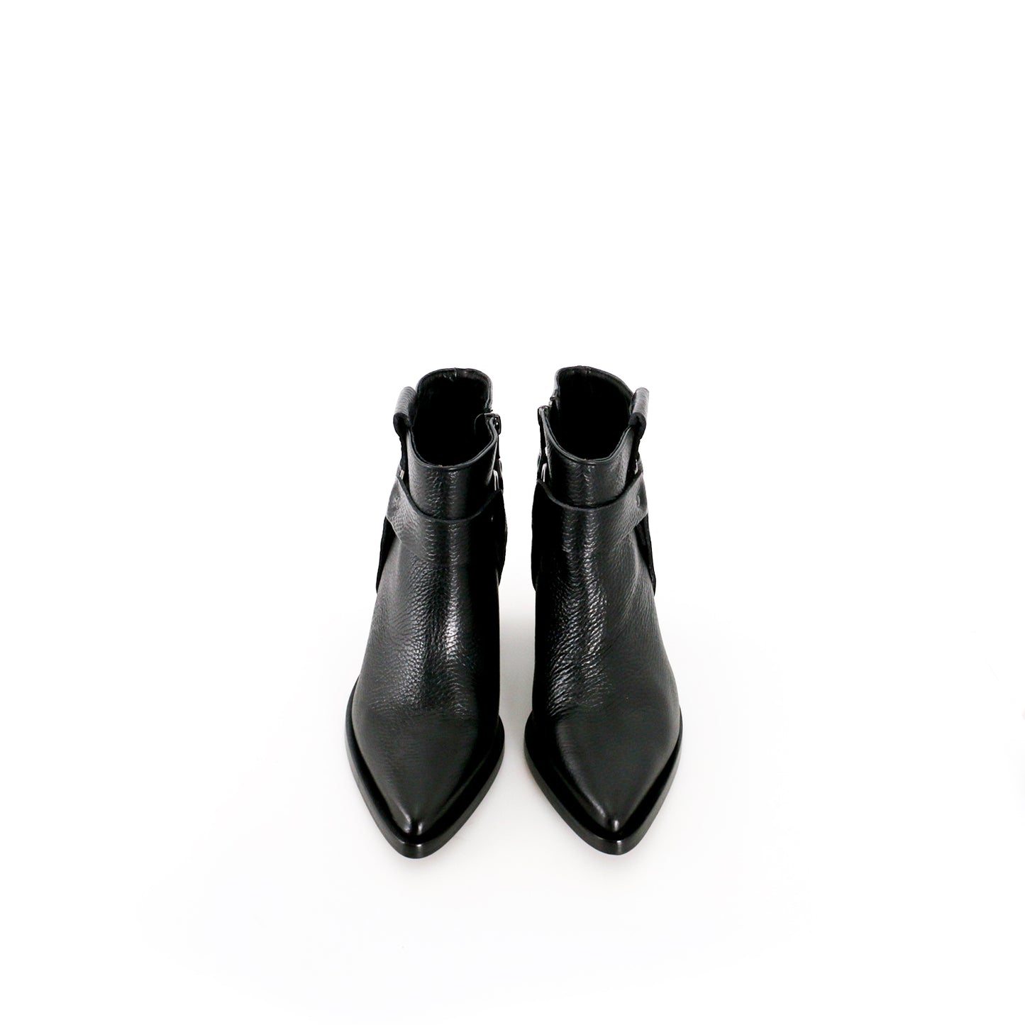 CABBAGE LEATHER LOW BOOT WITH RING