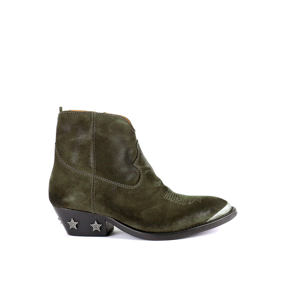 Bottes Catarina Martins En Daim Beige - Doublure Cuir - Talon 2.5 Cm - Taille 39 - Occasion Très Bon État